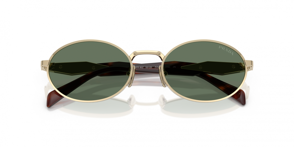 Prada PR 65ZS Women's Sunglasses - Pale Gold & Dark Green