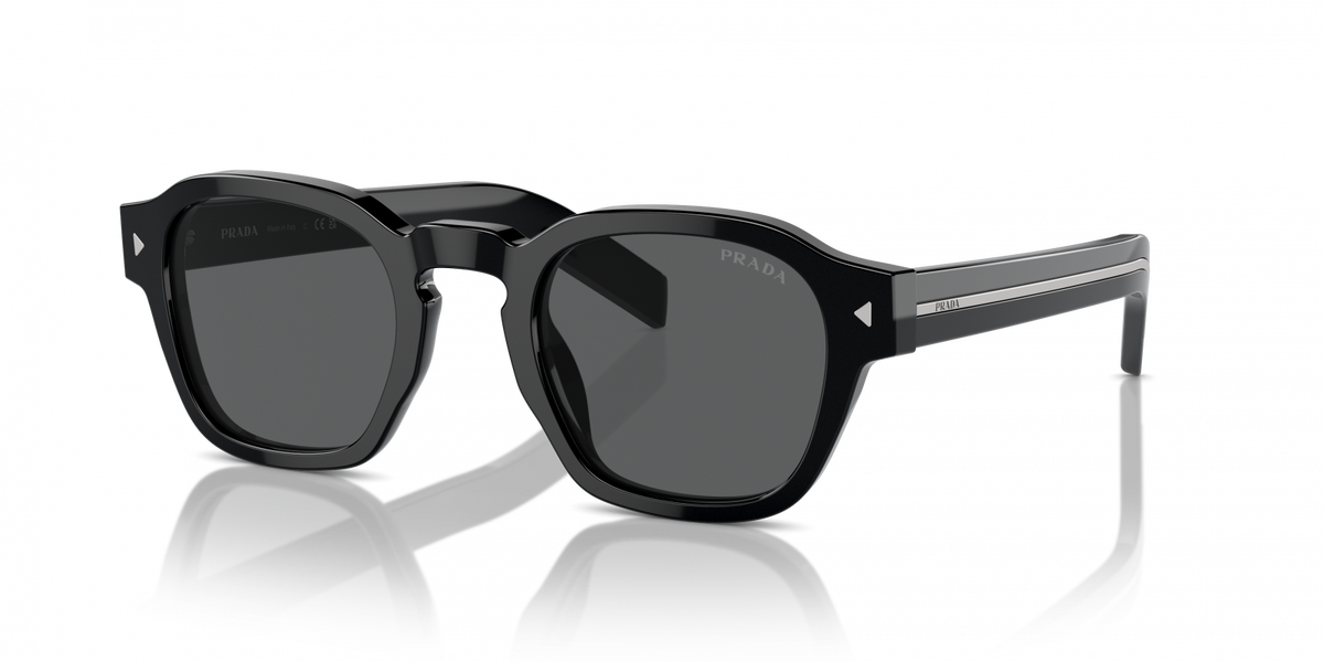 Prada PR A16S 16K731 Men's Sunglasses - Black Frame, Dark Grey Lenses