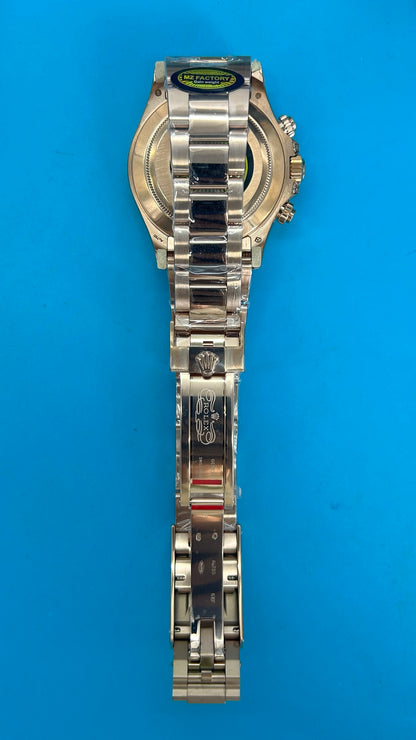 Rolex Daytona 'Arcobaleno' MZ SUPER CLONE Oro Rosa Quadrante Nero Lunetta Zaffiro