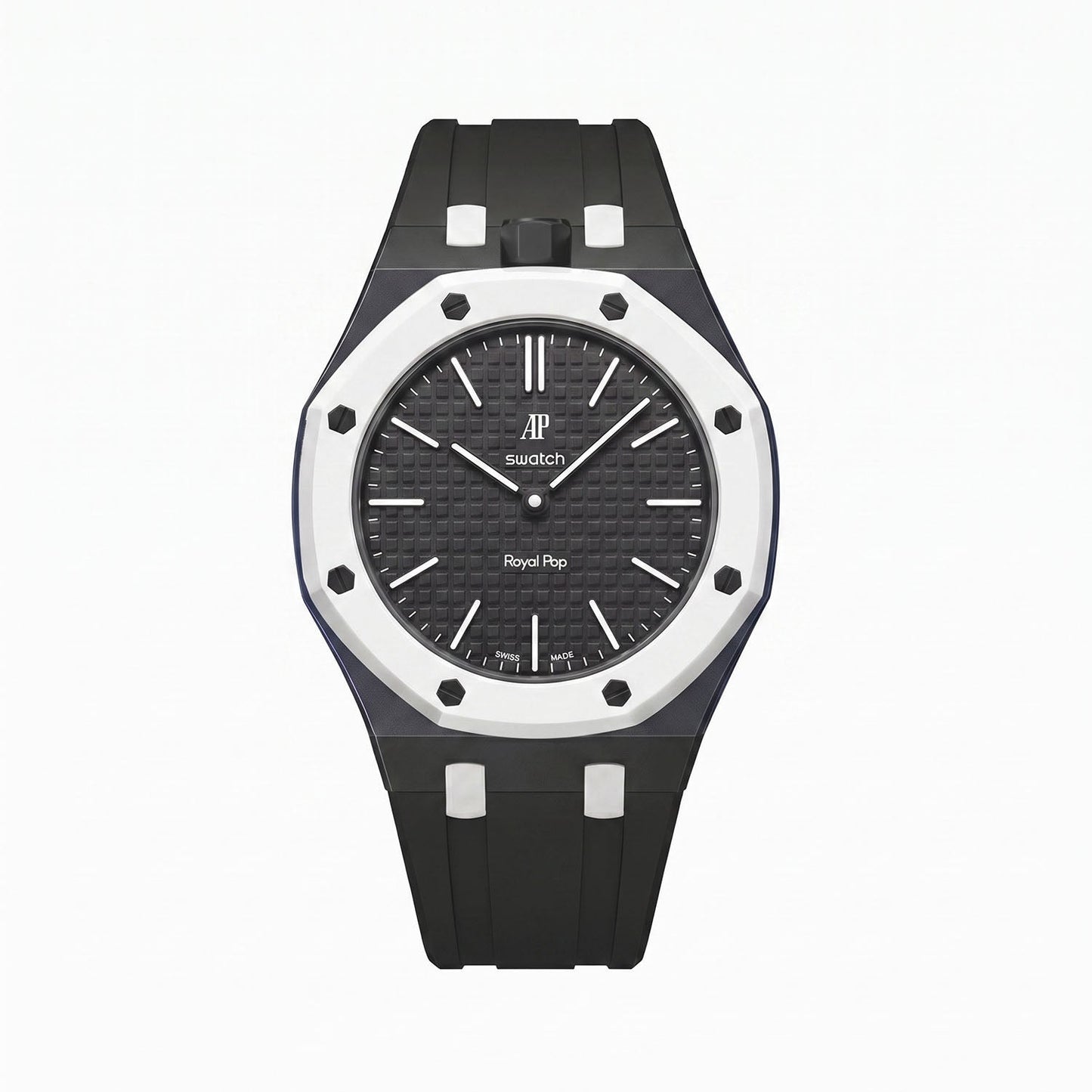 Audemars Piguet x Swatch Royal Pop "OCHO NEGRO" 40 mm + Rubber Case-Strap