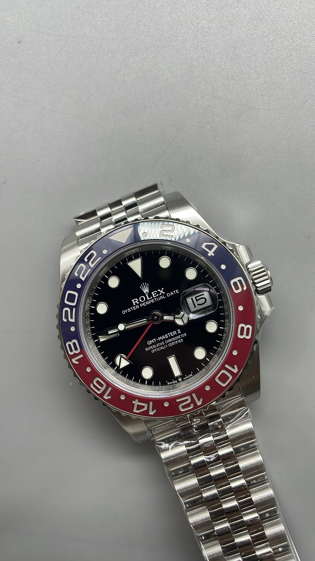 Rolex GMT-Master II 3285 V3 – AAA+ 126710BLRO 'Pepsi' Stainless Steel Black Dial Jubilee (2025)