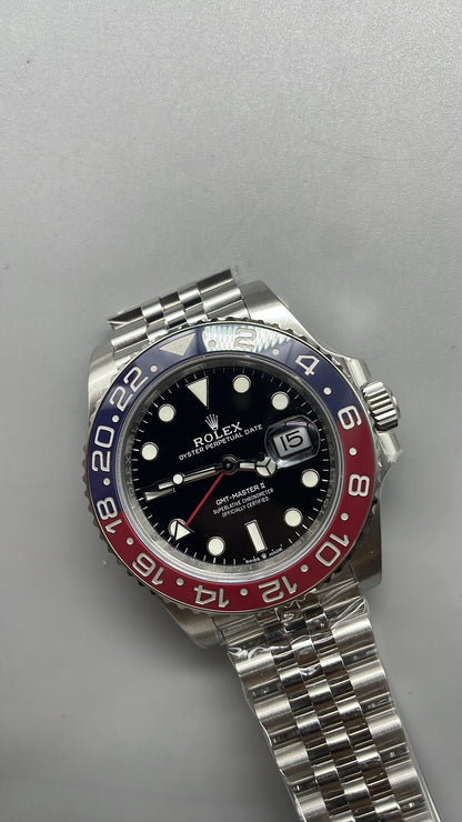 Rolex GMT-Master II 3285 V3 – AAA+ 126710BLRO 'Pepsi' Stainless Steel Black Dial Jubilee (2025)