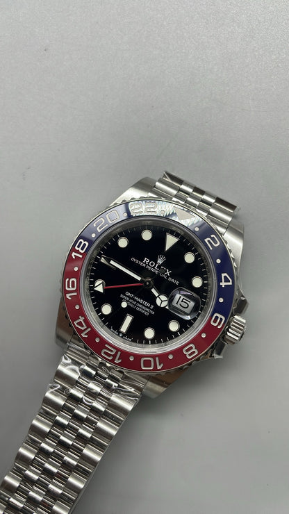 Rolex GMT-Master II 3285 V3 – AAA+ 126710BLRO 'Pepsi' Stainless Steel Black Dial Jubilee (2025)