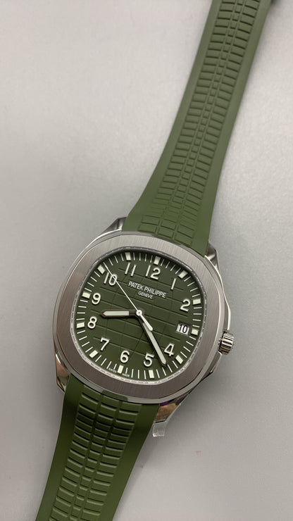 Patek Philippe Aquanaut 3285 V3 – AAA+ 5968G-010 Chronograph White Gold Khaki Green Dial (2023)