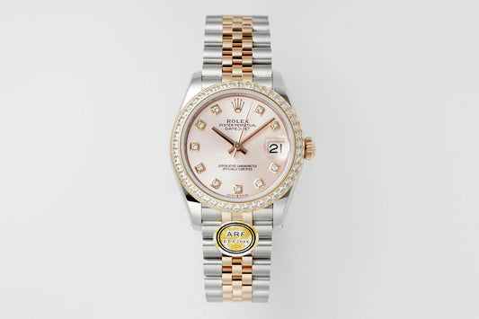 Rolex Datejust 31 278271 'Donna' Acciaio Inossidabile Oro Rosa Quadrante Argento con Diamanti (2024)